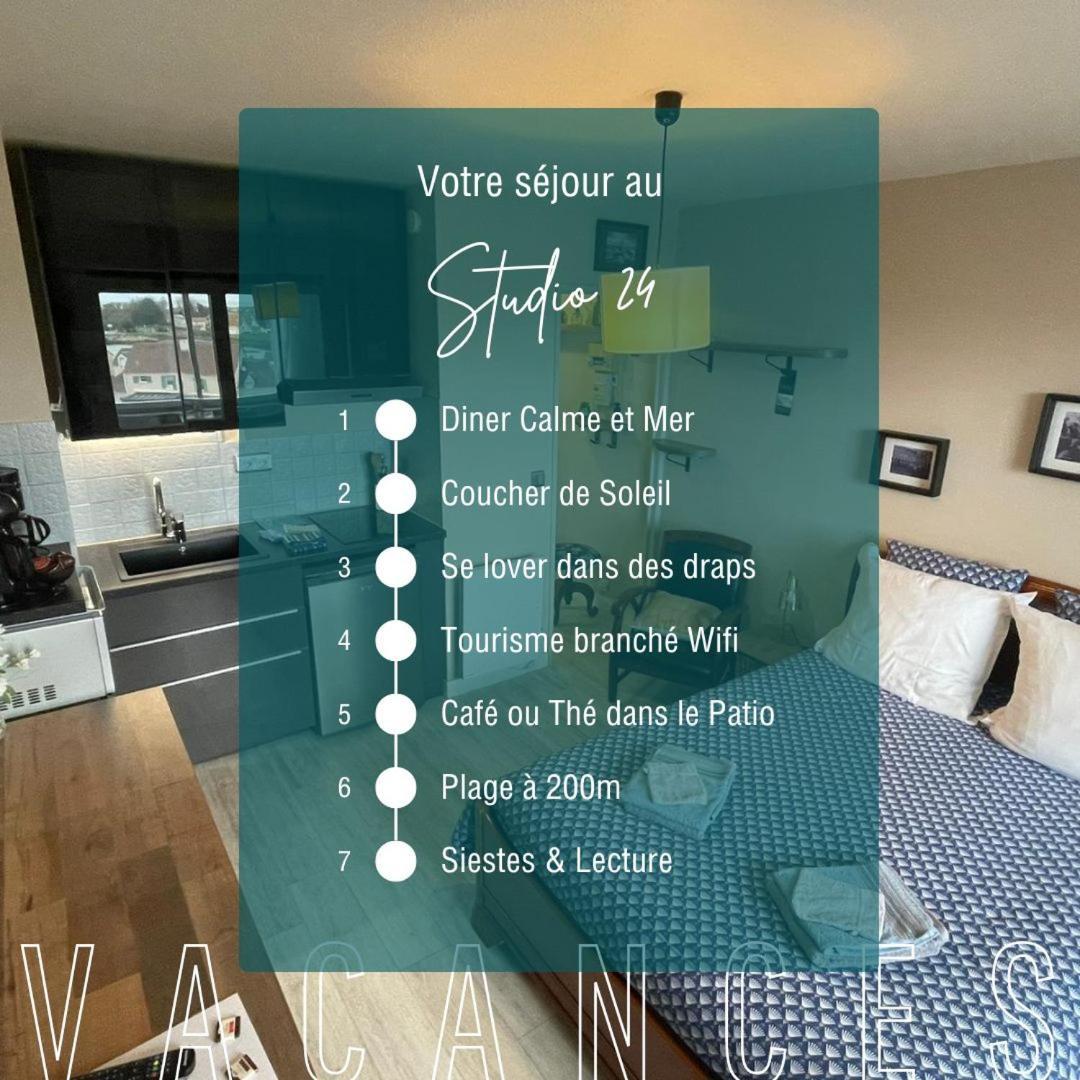 Studio 24 - Coucher De Soleil & Vue Mer Courseulles-sur-Mer Exterior foto